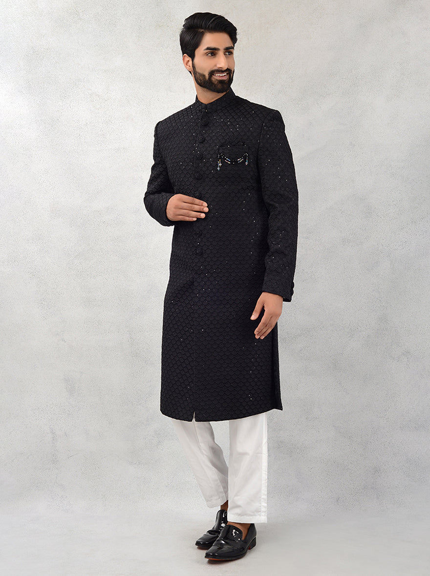 Black Sherwani | Azania