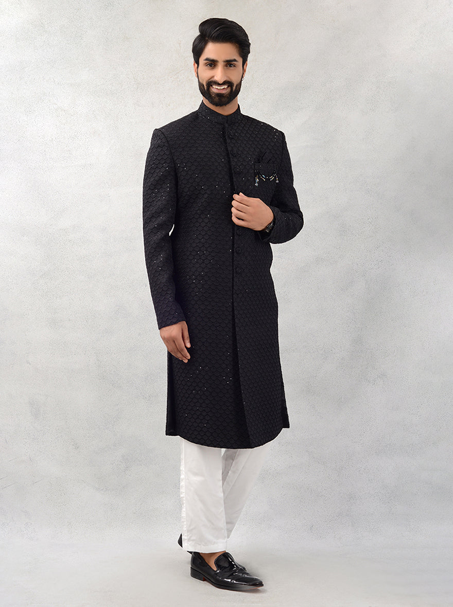 Black Sherwani | Azania