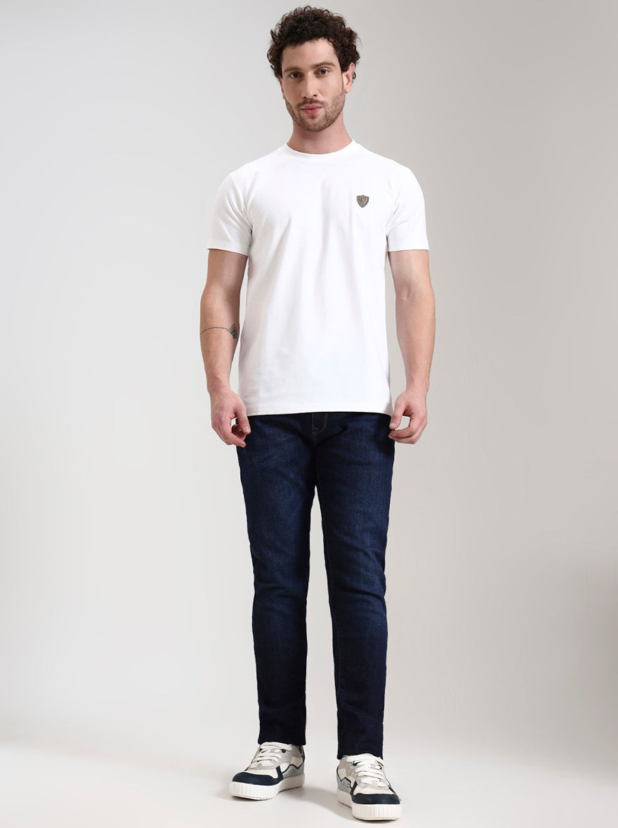 Indigo Blue Washed Slim Fit Jeans | JadeBlue
