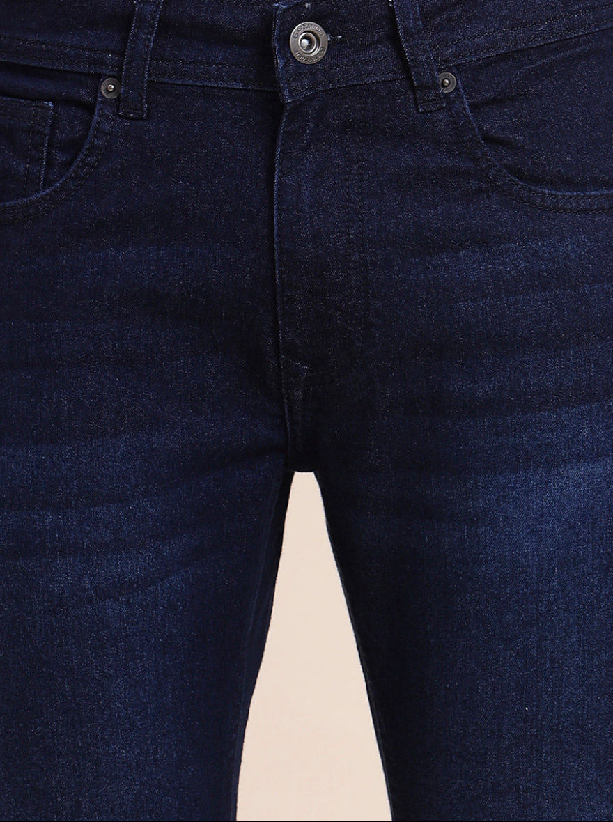 Denim Blue Washed Narrow Fit Jeans | Greenfibre
