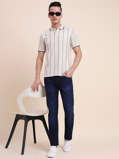 Denim Blue Washed Narrow Fit Jeans | Greenfibre