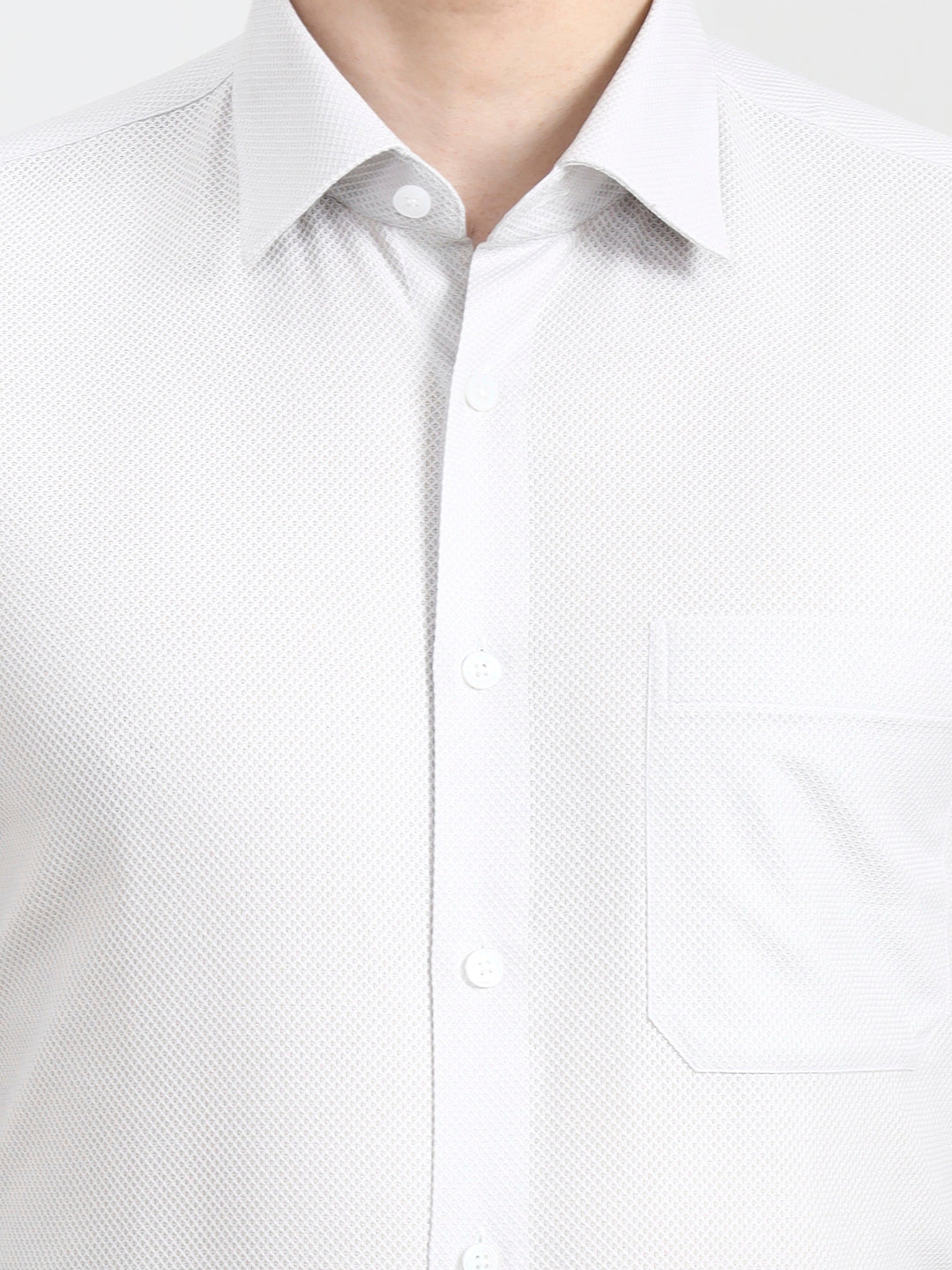 Grey Solid Slim Fit Formal Shirt | JadeBlue Youth