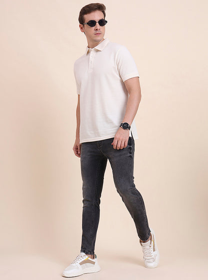 Charcoal Grey Washed Rider Fit Jeans | JadeBlue