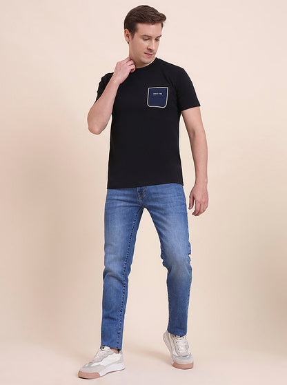 Mid Indigo Blue Washed Slim Fit Jeans | JadeBlue