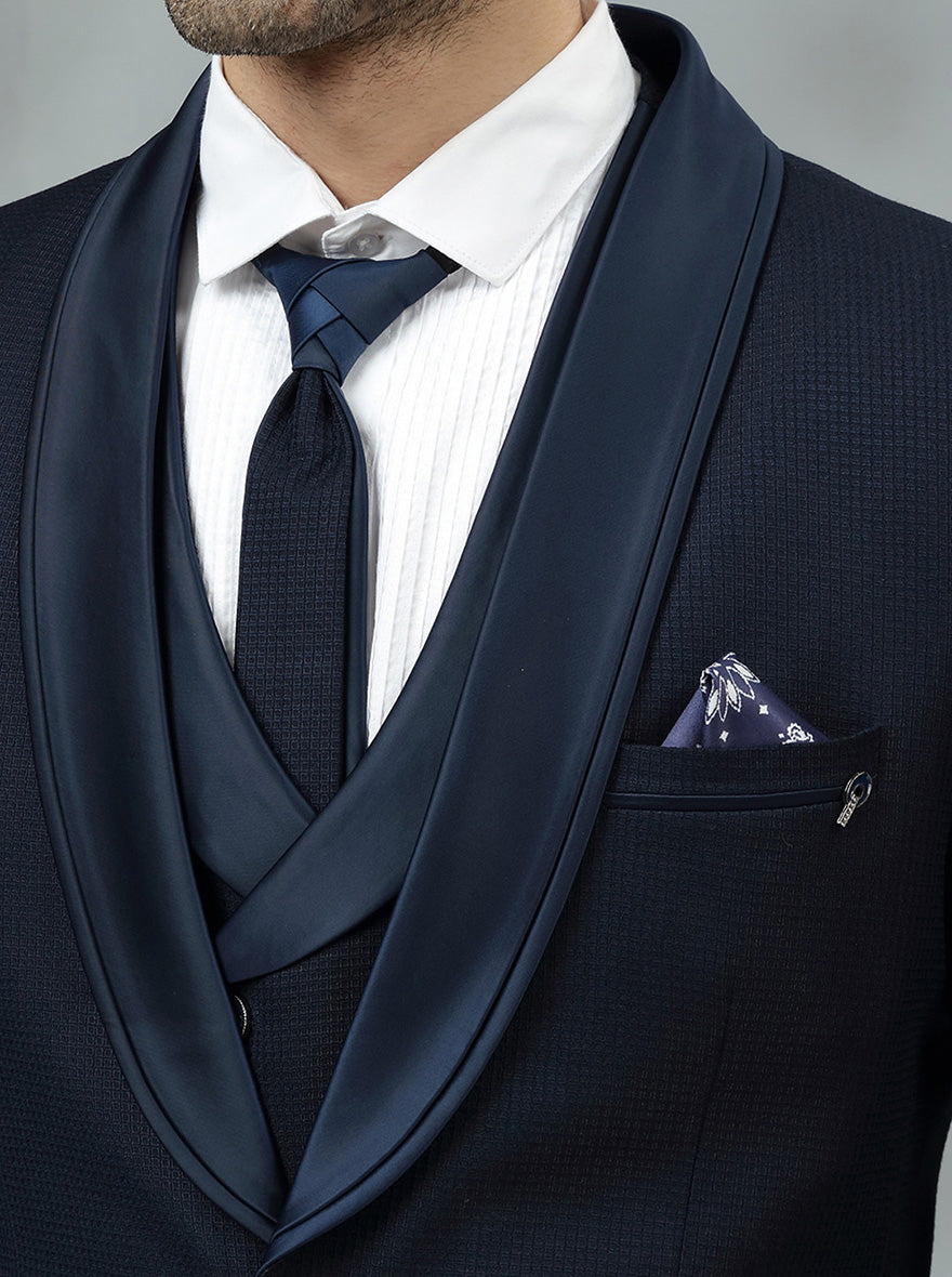 Blue Solid Jodhpuri Suit | JadeBlue