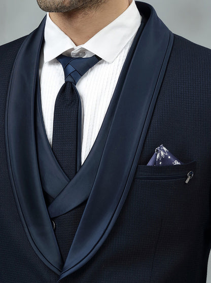 Blue Solid Jodhpuri Suit | JadeBlue