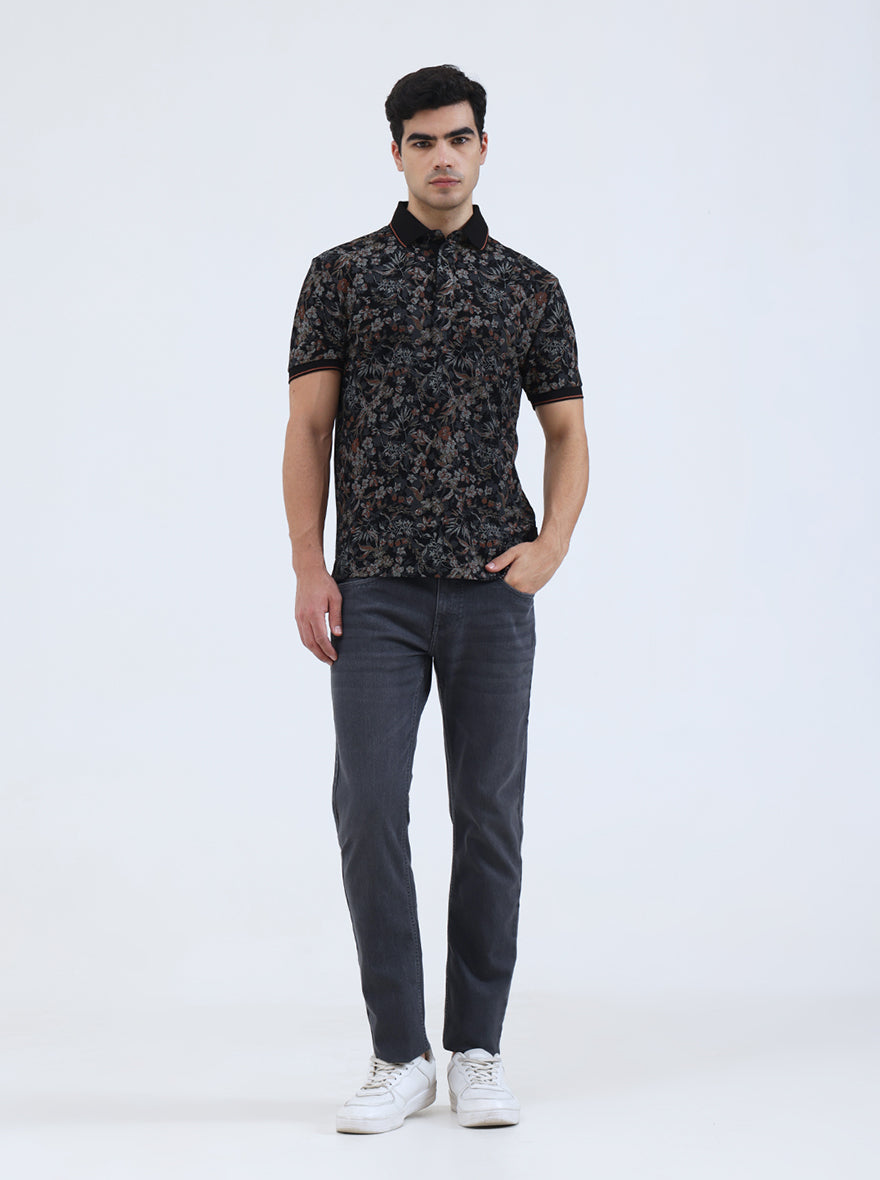 Grey Washed Narrow Fit Jeans | Greenfibre