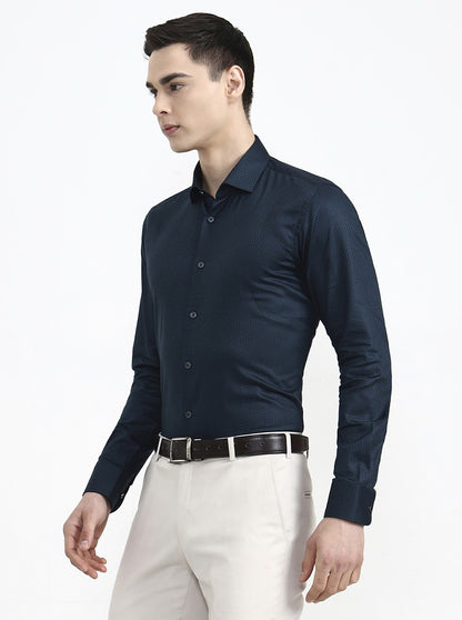 Green Solid Slim Fit Party Wear Shirt | Wyre