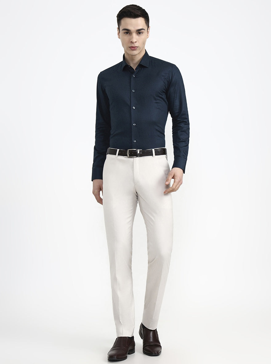 Green Solid Slim Fit Party Wear Shirt | Wyre