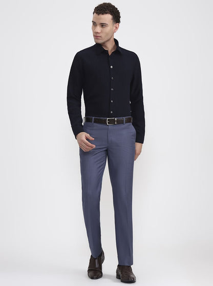 Blue Striped Slim Fit Party Wear Shirt | Wyre