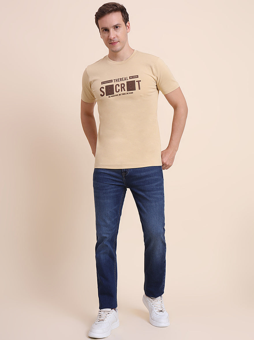 Dark Indigo Blue Washed Straight Fit Jeans | JadeBlue