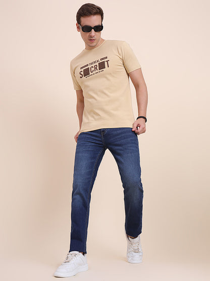 Dark Indigo Blue Washed Straight Fit Jeans | JadeBlue