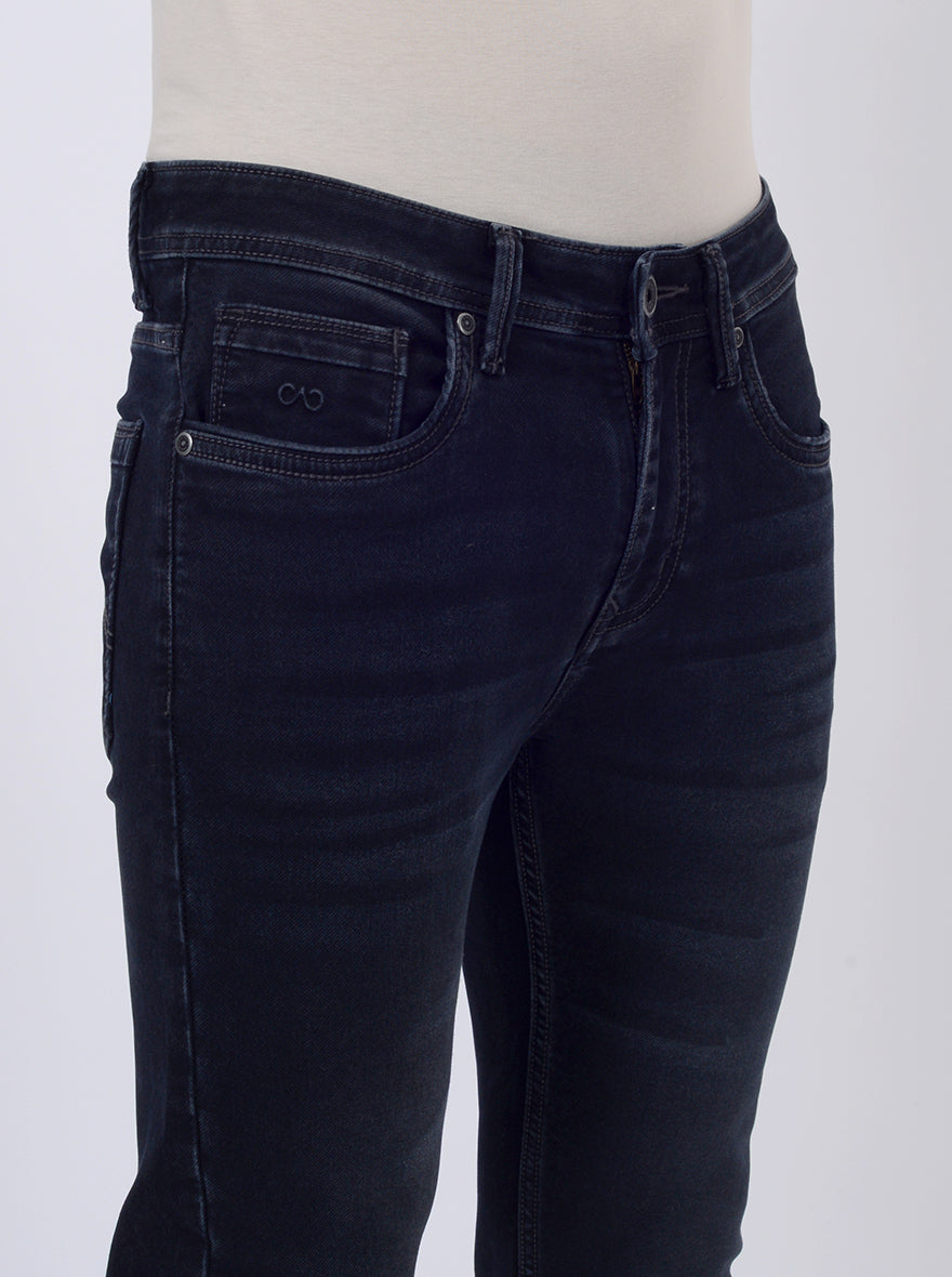 Ink Blue Washed Rider Fit Jeans | JadeBlue