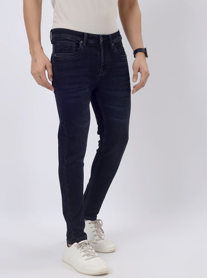 Ink Blue Washed Rider Fit Jeans | JadeBlue