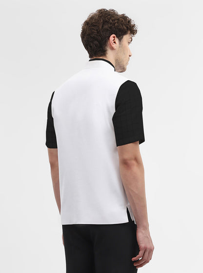 White Solid Regular Fit Modi Jacket | JadeBlue