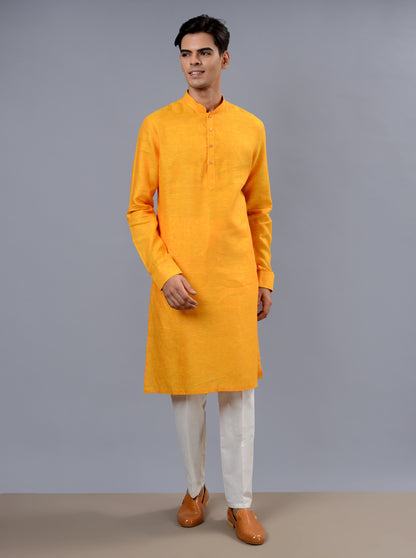 Orange & Yellow Kurta Pajama | TULA
