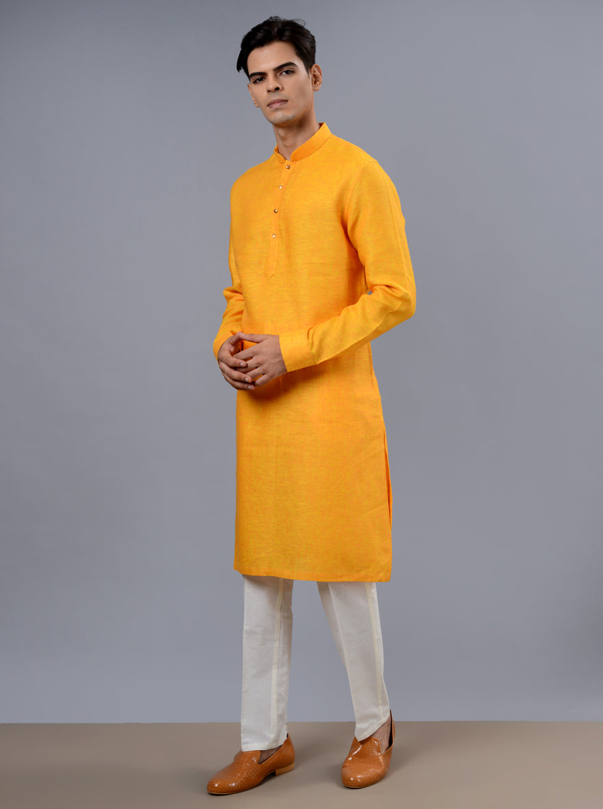 Orange & Yellow Kurta Pajama | TULA