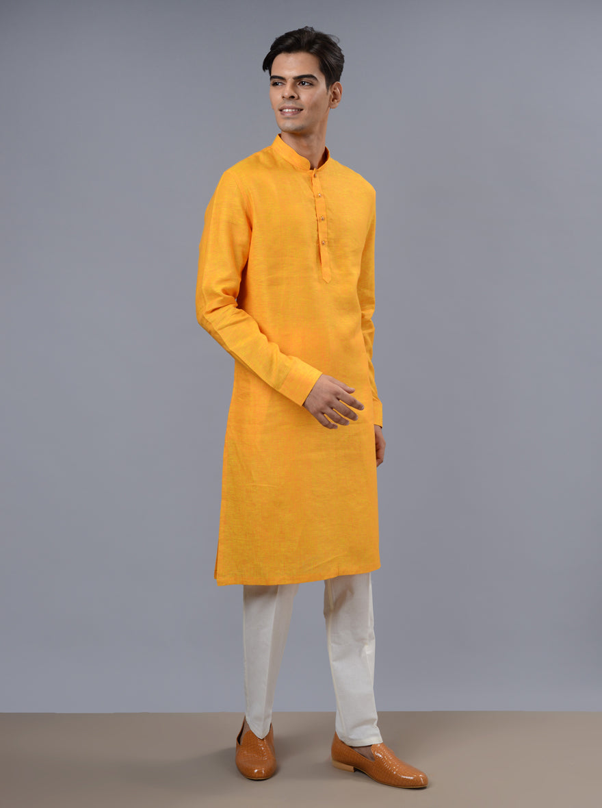 Orange & Yellow Kurta Pajama | TULA