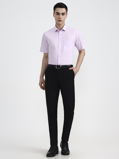 Purple Solid Regular Fit Formal Shirt | JadeBlue