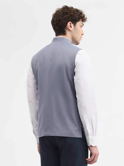 Grey Solid Regular Fit Modi Jacket | JadeBlue