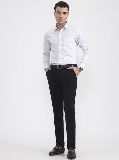Black Solid Slim Fit Club Wear Trouser | Wyre