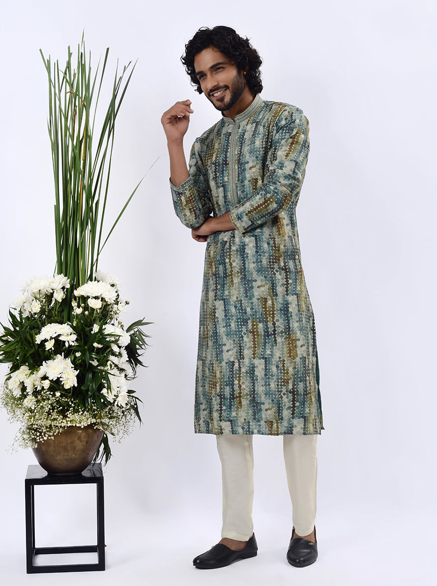 Grey Kurta Pajama | Azania