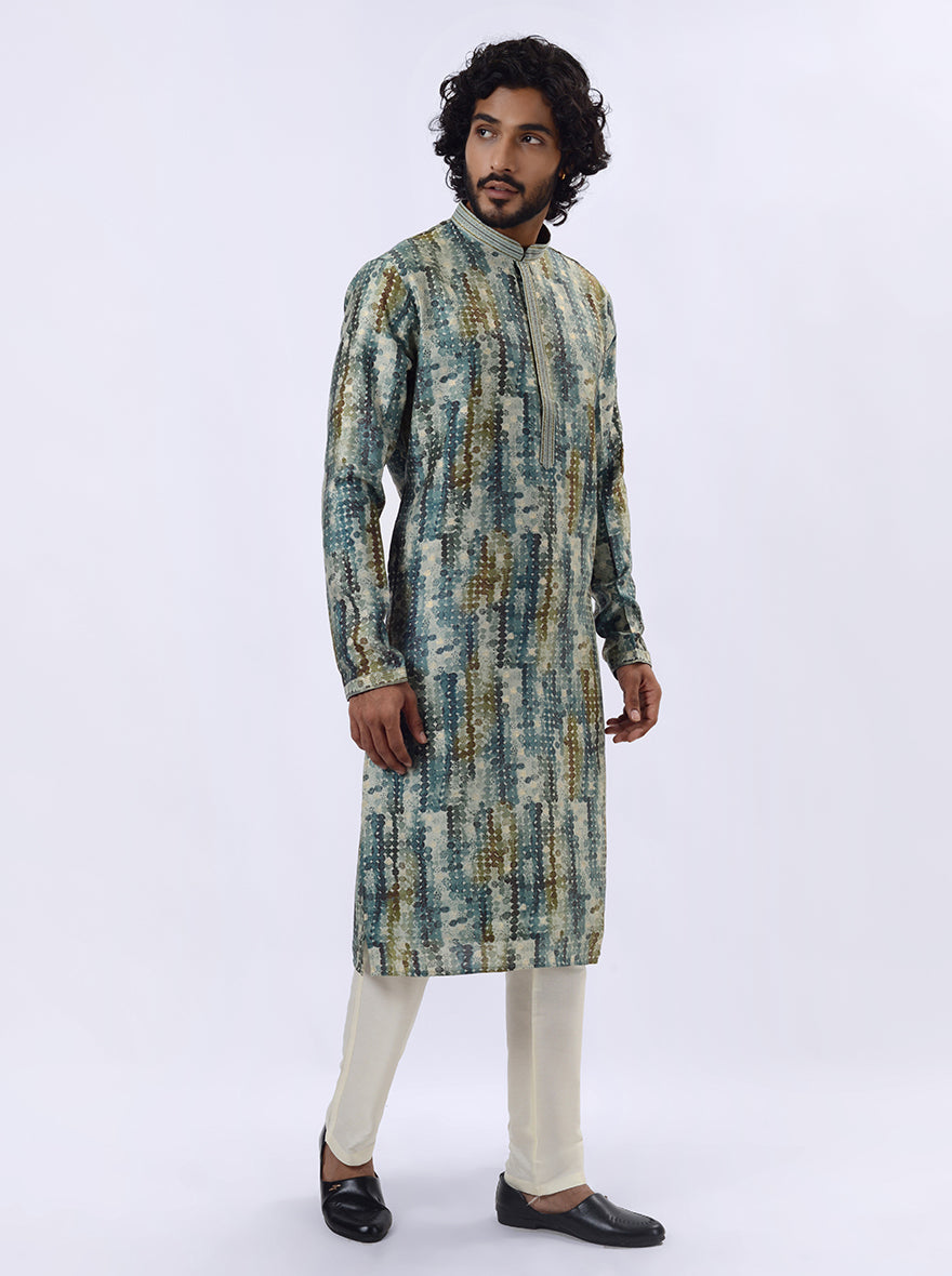 Grey Kurta Pajama | Azania