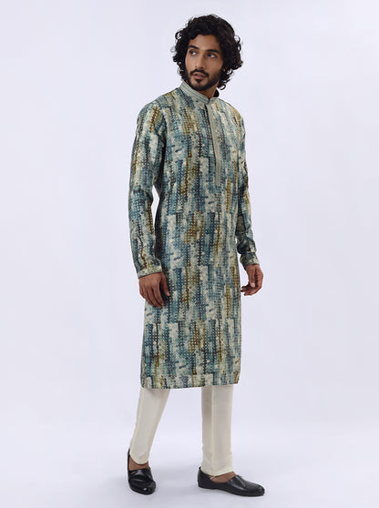 Grey Kurta Pajama | Azania