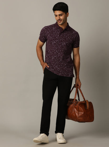 Black Solid Venice Fit Casual Trouser | JadeBlue