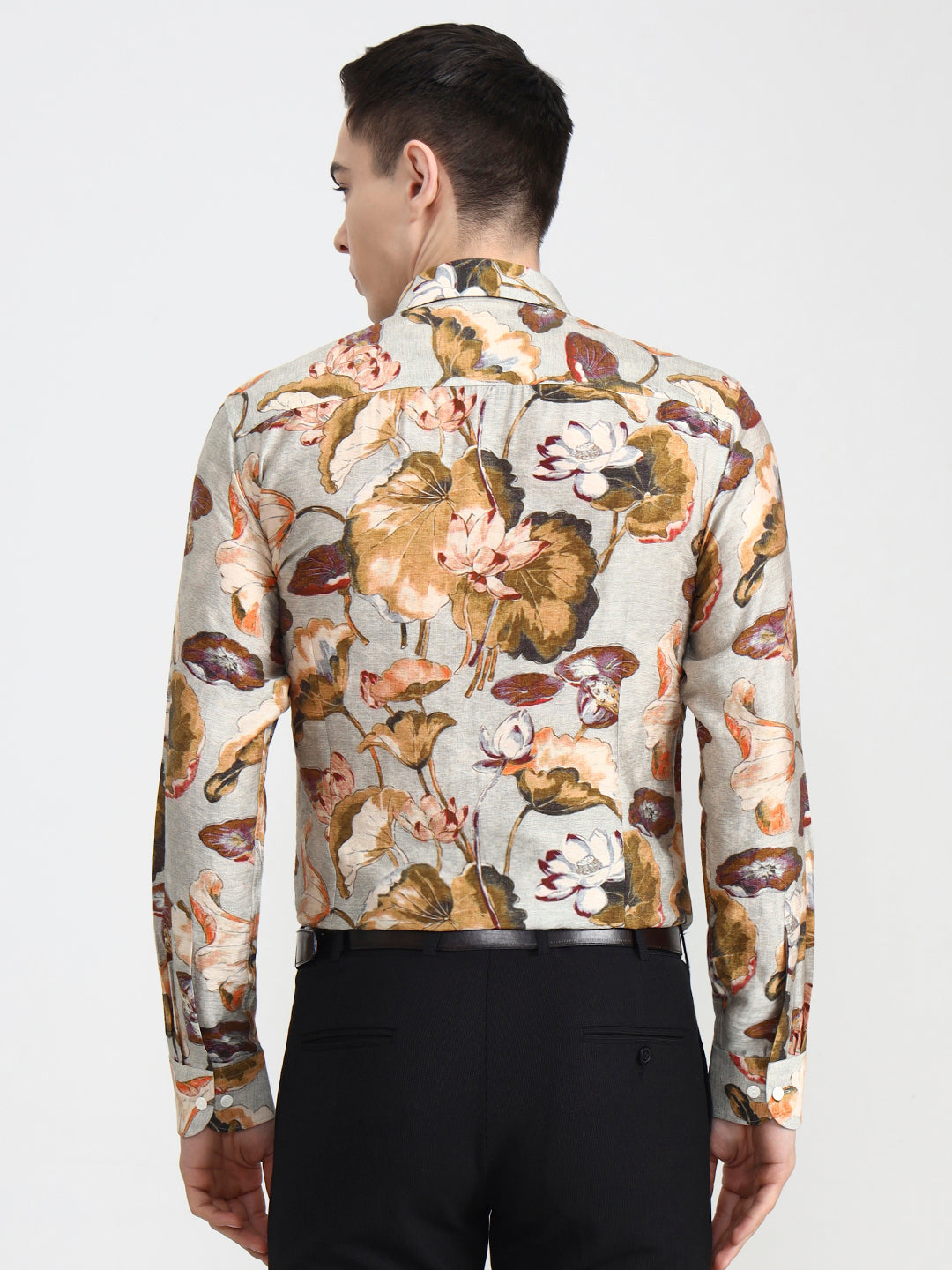 Multicolor Printed Slim Fit Party Wear Shirt | Wyre