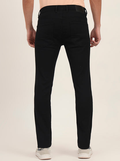 Jet Black Washed Narrow Fit Jeans | Greenfibre
