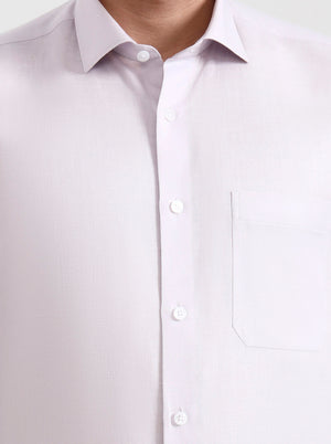 Light Purple Solid Regular Fit Formal Shirt | JadeBlue