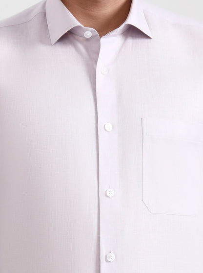 Light Purple Solid Regular Fit Formal Shirt | JadeBlue