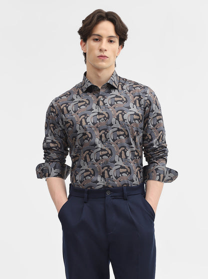 Multicolor Printed Slim Fit Party Wear Shirt | Wyre
