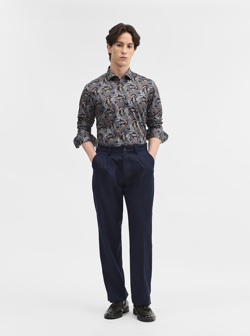 Multicolor Printed Slim Fit Party Wear Shirt | Wyre