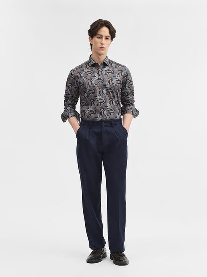 Multicolor Printed Slim Fit Party Wear Shirt | Wyre