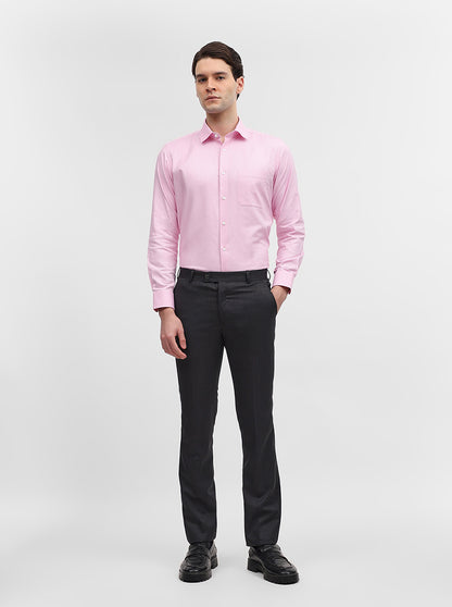 Grey Solid Slim Fit Formal Trouser | JadeBlue Super Luxe