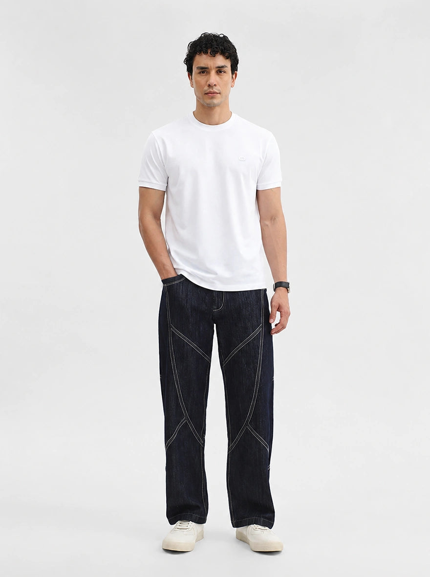 White Solid Slim Fit T-Shirt | JadeBlue