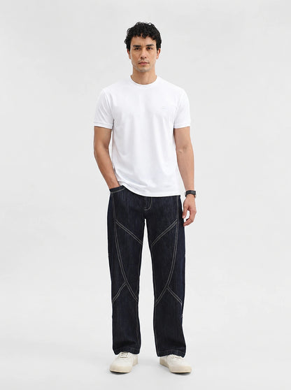 White Solid Slim Fit T-Shirt | JadeBlue