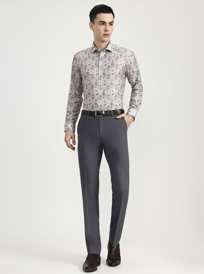 Fawn Printed Slim Fit Party Wear Shirt | Greenfibre