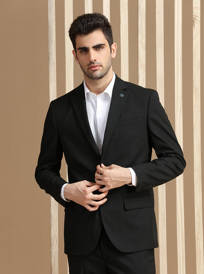 Black Solid Suit | JadeBlue
