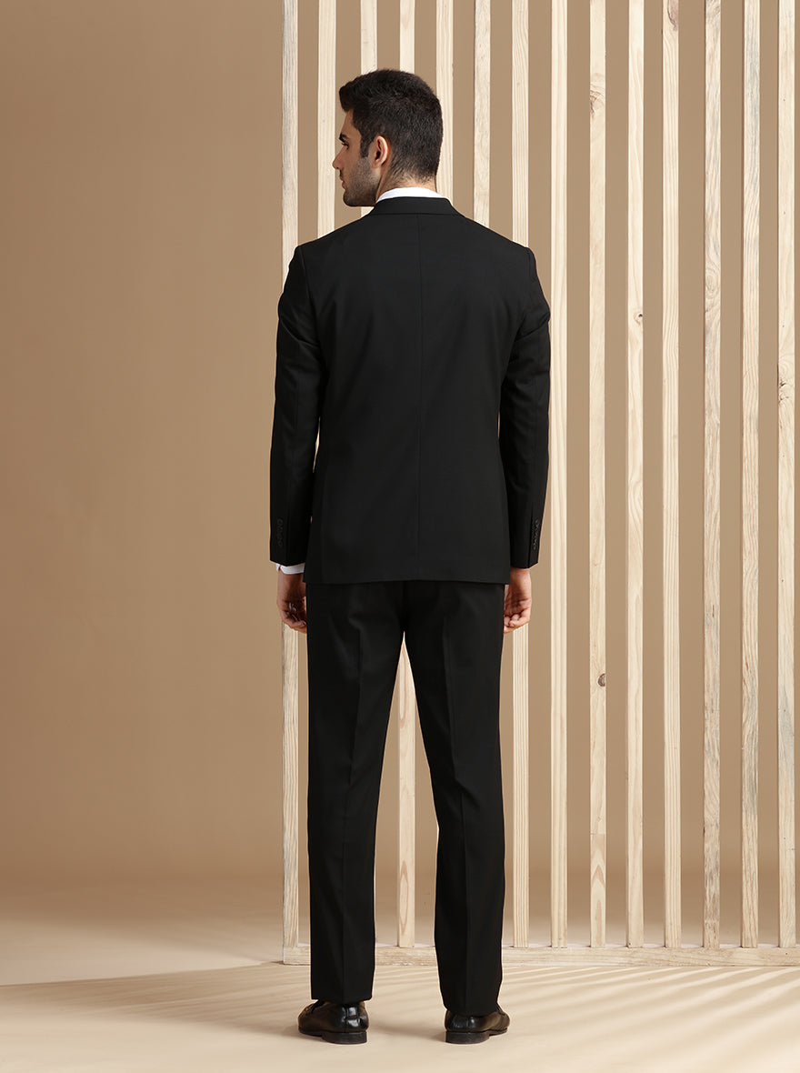 Black Solid Suit | JadeBlue