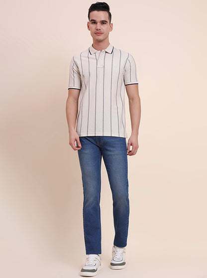 Indigo Blue Washed Narrow Fit Jeans | Greenfibre