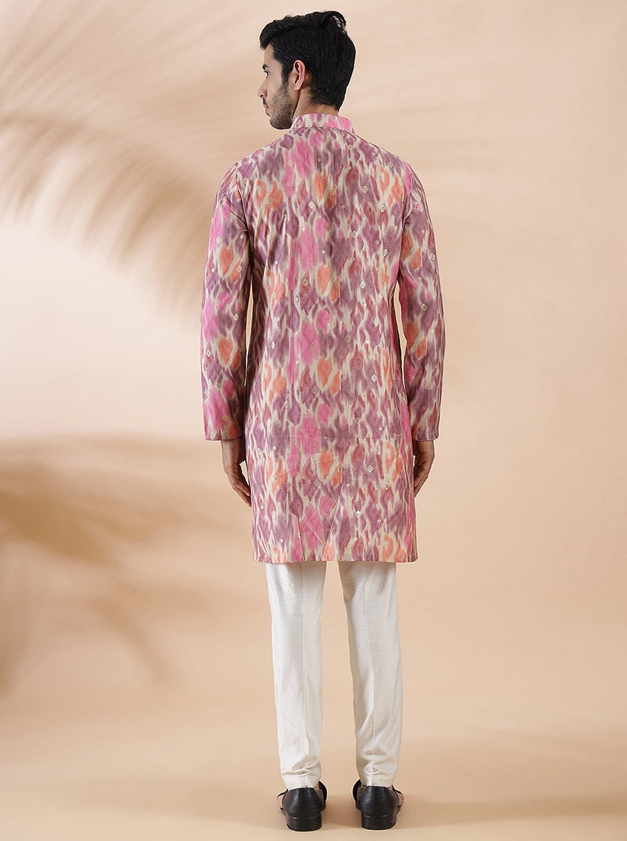 Purple Multi Printed Kurta | The Kurta Company