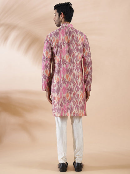 Purple Multi Printed Kurta | The Kurta Company