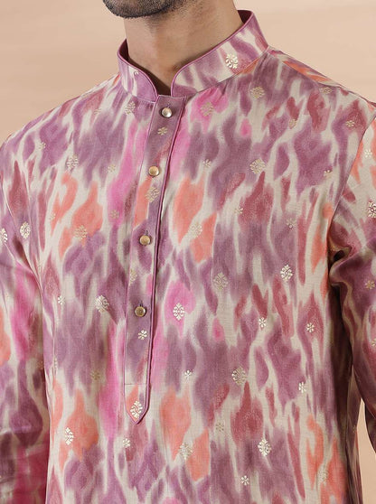 Purple Multi Printed Kurta | The Kurta Company