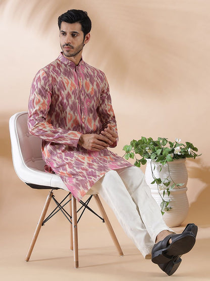 Purple Multi Printed Kurta | The Kurta Company