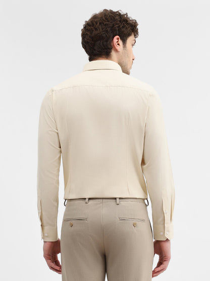 Fawn Solid Slim Fit Formal Shirt | Greenfibre