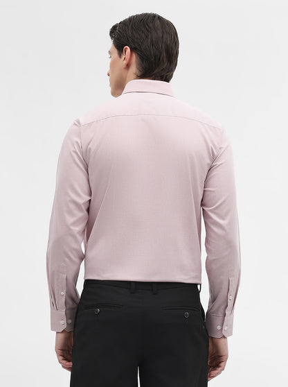 Pink Checked Regular Fit Formal Shirt | JadeBlue