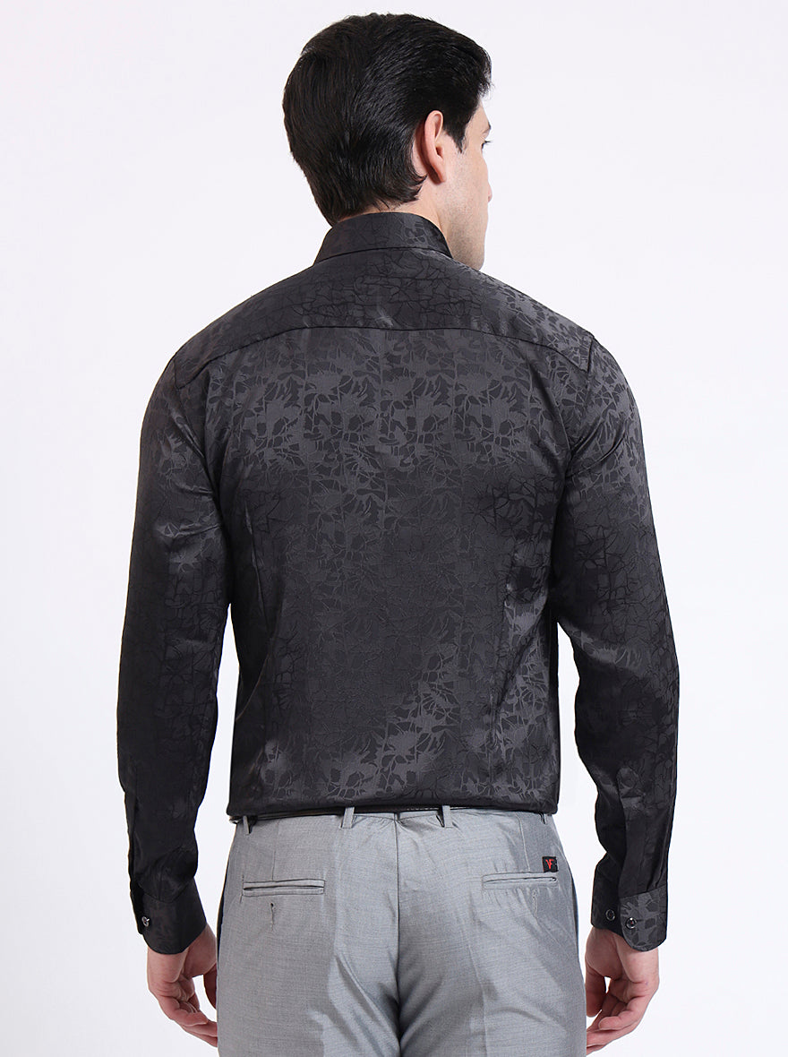 Brown Solid Slim Fit Party Wear Shirt | Wyre